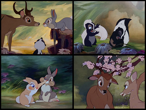 fighting thumper bambi fighting thumper bambi