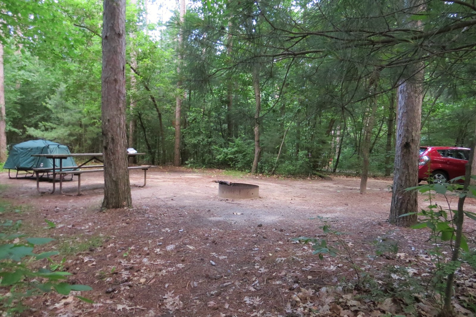 Nomadic Newfies Pinewoods Campground, Kettle Moraine Southern Unit