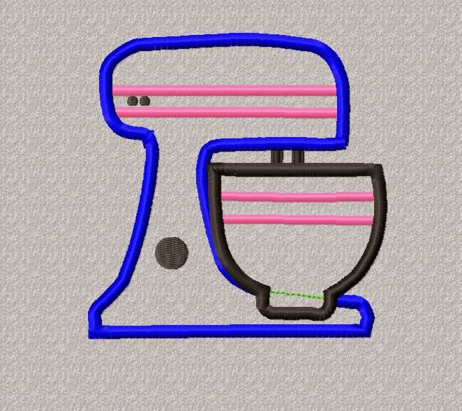 Rrw free embroidery and applique designs  free kitchen mixer applique