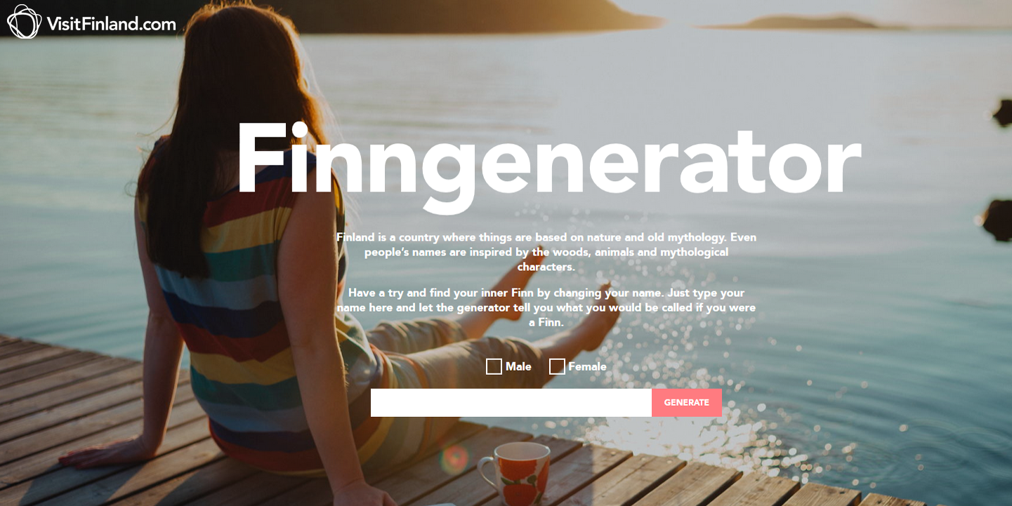 Finngenerator by VisitFinland.com