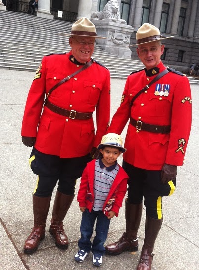 Photo of friendly RCMP officers