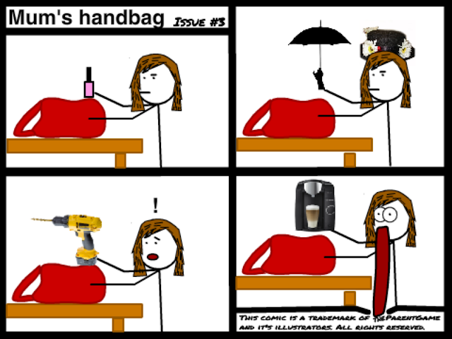 Issue 3 of The Saturday Comic, about me and my handbag. 