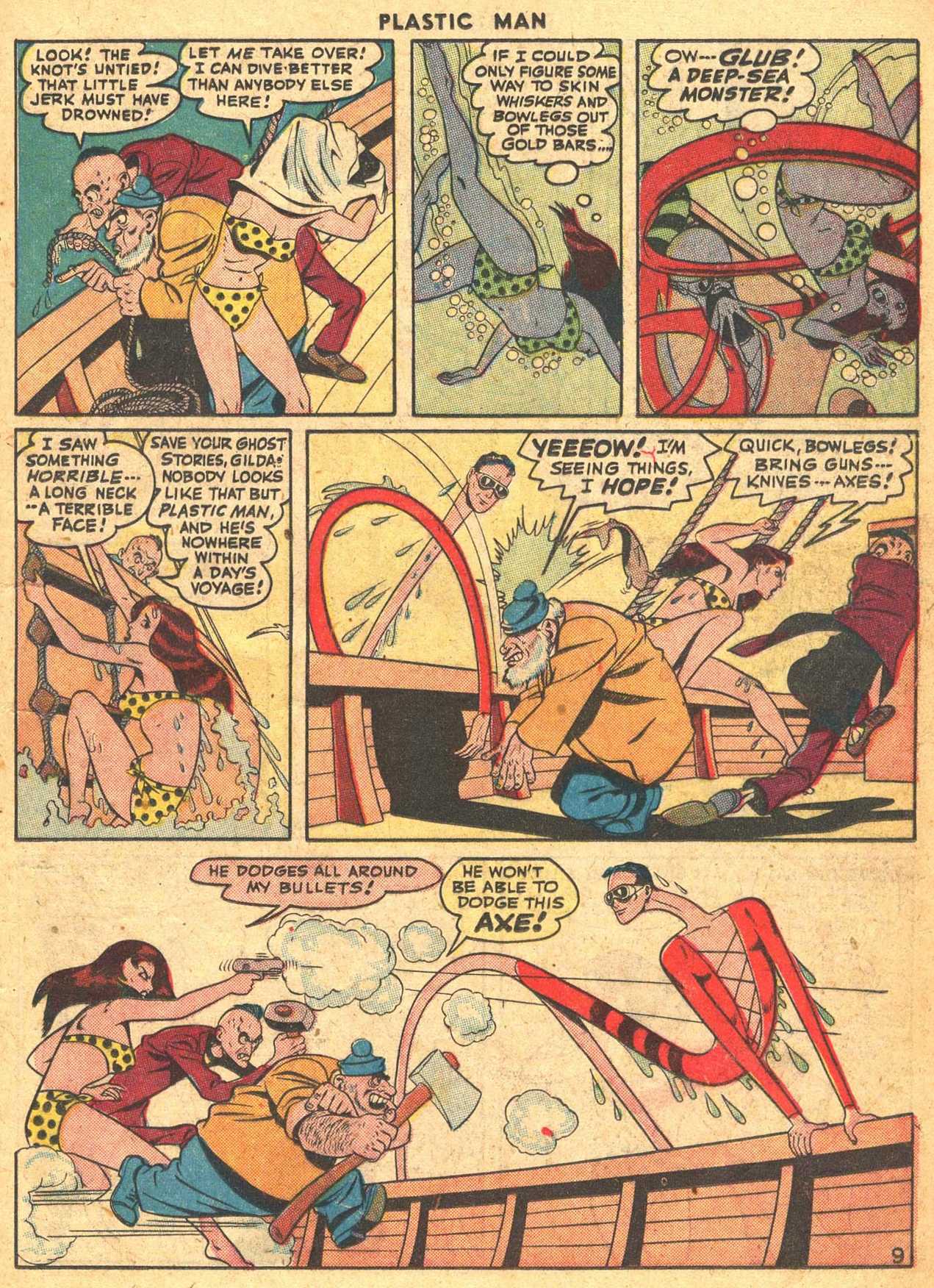 Read online Plastic Man (1943) comic -  Issue #7 - 23
