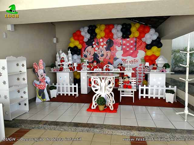 Decoração infantil tema Minnie Mouse (vermelha) - Provençal Luxo