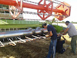 Harvesting barley 2013 with Claas Lexion