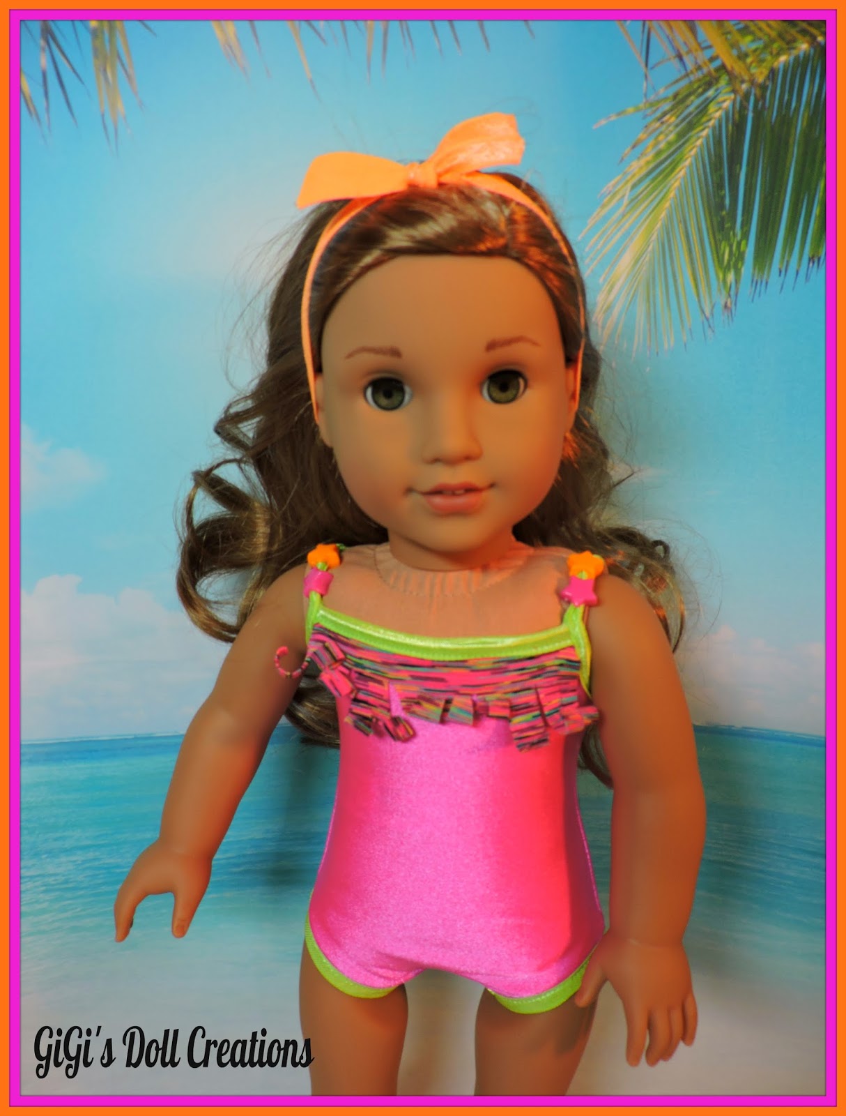 GiGi's Doll and Craft Creations Exclusive Hot Pink Swimsuit for