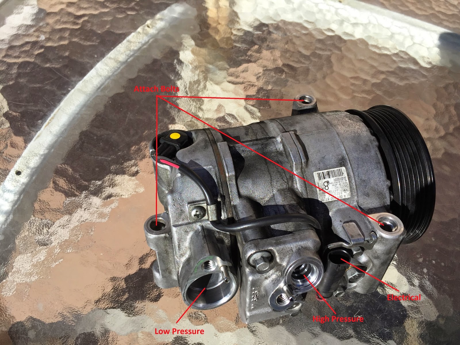 Kurt's Blog Mercedes E350 Air Conditioning compressor replacement
