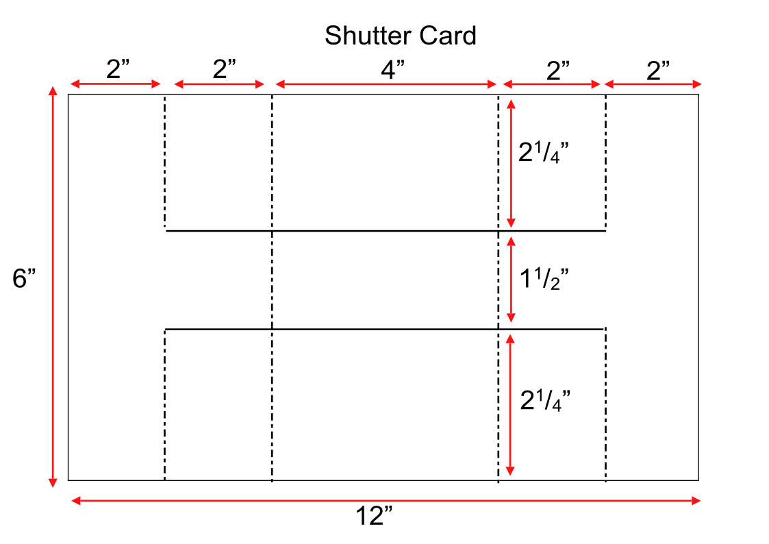 shutter fold template