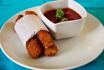 Mozzarella Sticks | by Life Tastes Good are homemade, double breaded, and delicious! #appetizer #snack #Italian