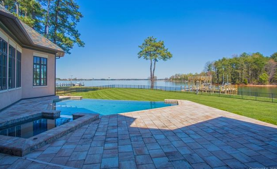 A Beautiful Waterfront Property in North Carolina with a Spa and Boat Dock.
