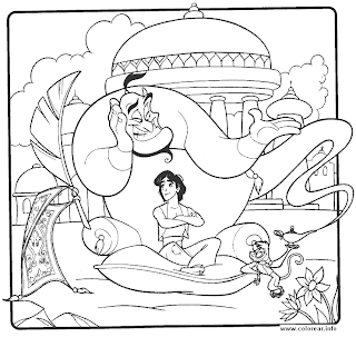 coloring pages aladdin