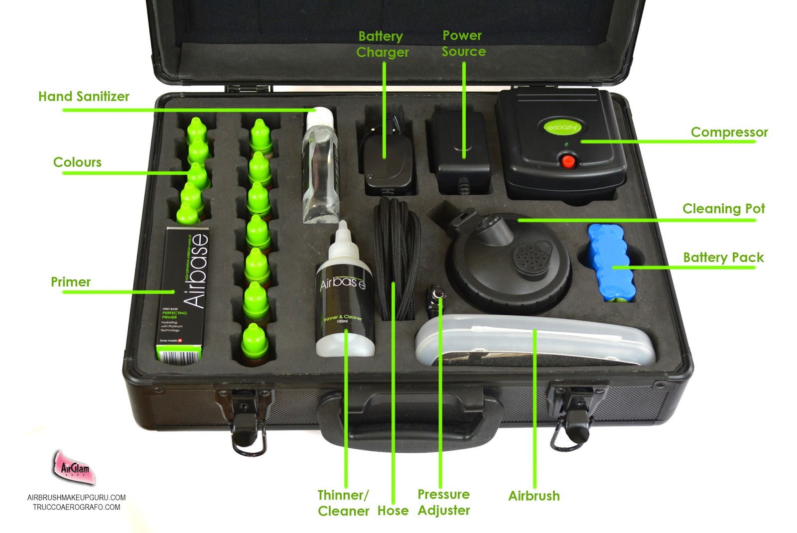 The Airbrush Makeup Guru Airbase airbrush Pro makeup kit review!