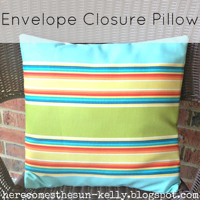 Here Comes the Sun: Envelope Closure Pillow