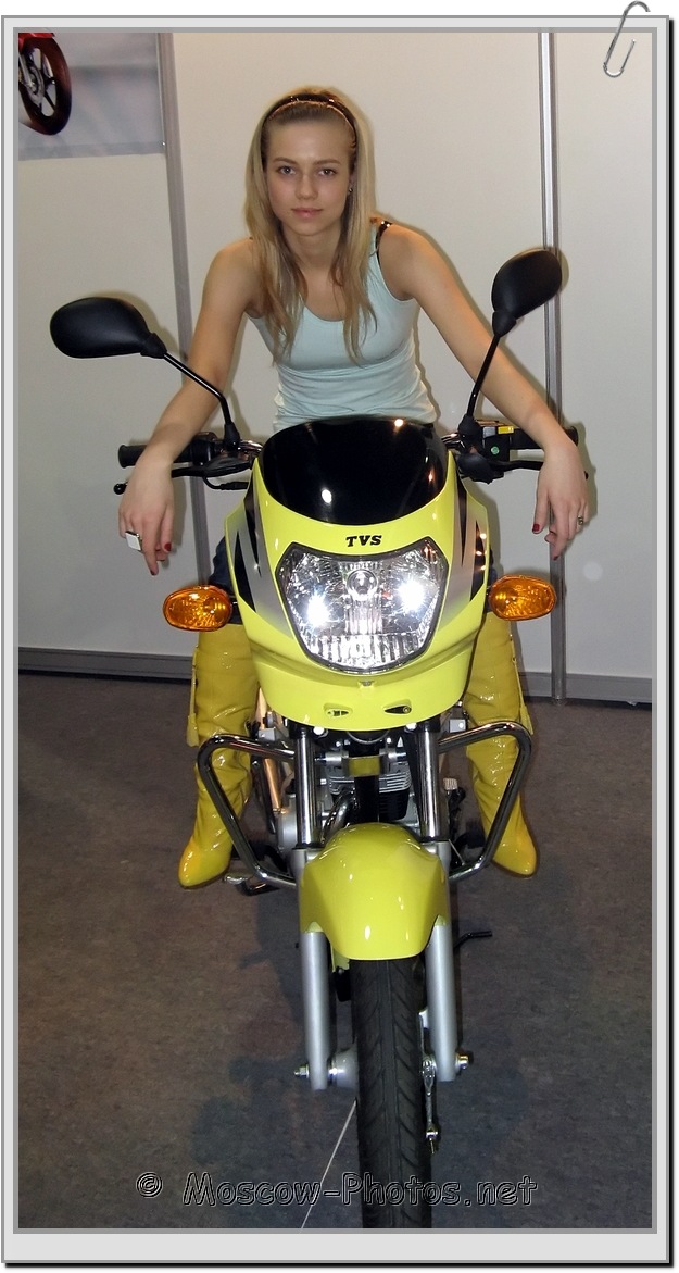 Blonde Model on Motobike (2007)
