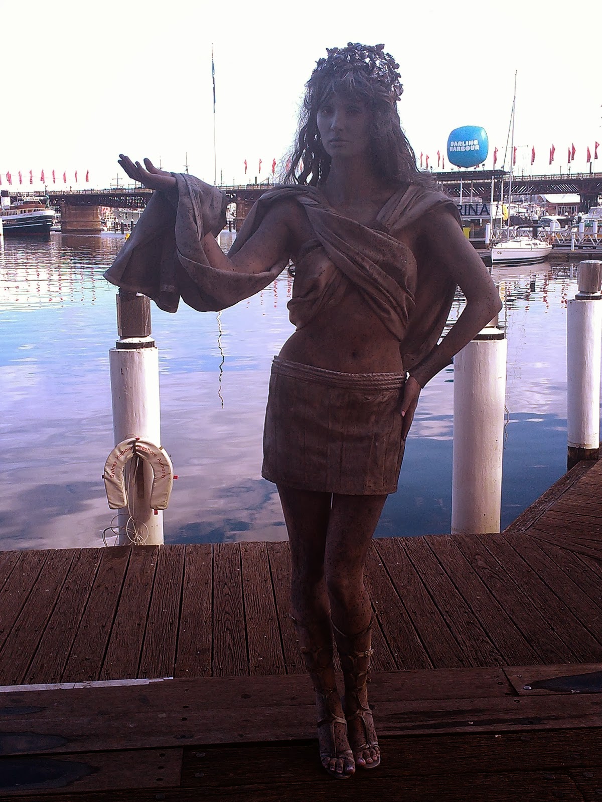 Bodypainter Sydney Movie Mythology Marble Living Statues