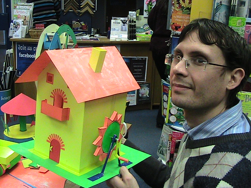 Engineering on art Paper House