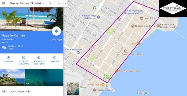 mejor zona para quedarse en Playa Del Carmen zona comercial playa del carmen