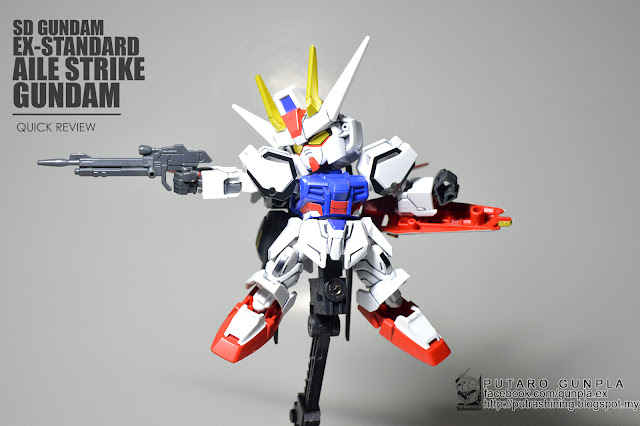 SD GUNDAM EX-STANDARD AILE STRIKE GUNDAM REVIEW - PUTARO GUNPLA