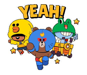 Line Stickers Brawl Stars Line Friends Free Download Preview With Gif Animation - animated gif brawl stars gif