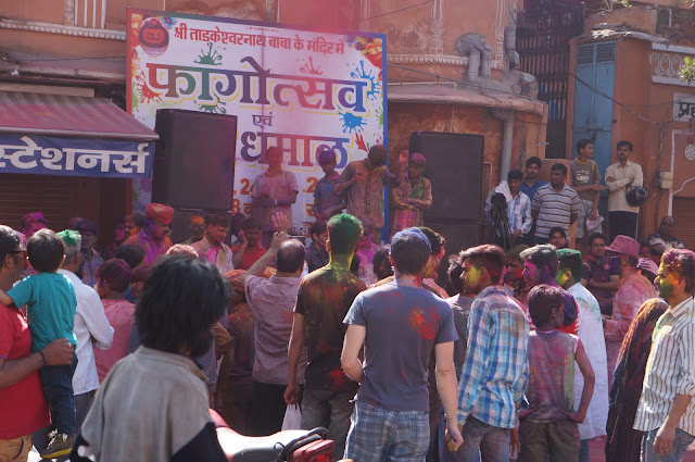 Kemeriahan Festival Holi di Jaipur, India
