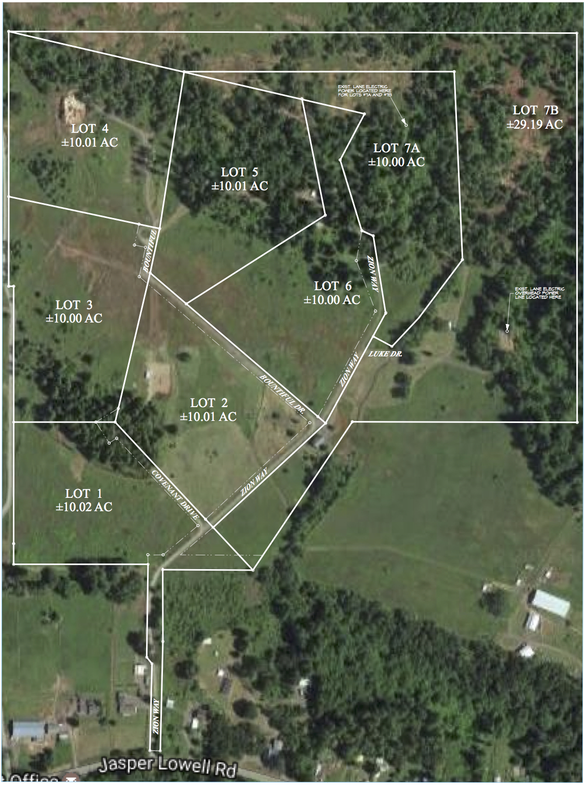 Fall Creek Estates Aerial View
