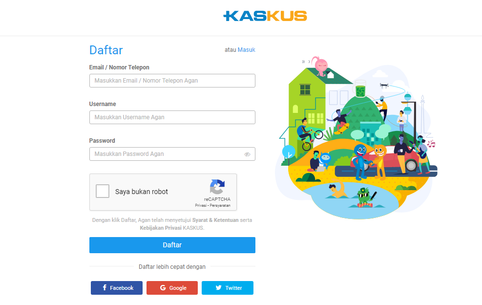 Cara Daftar KASKUS