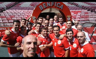 A selfie do Andebol do Benfica no Estádio de Luz A selfie do Andebol do Benfica no Estádio de Luz