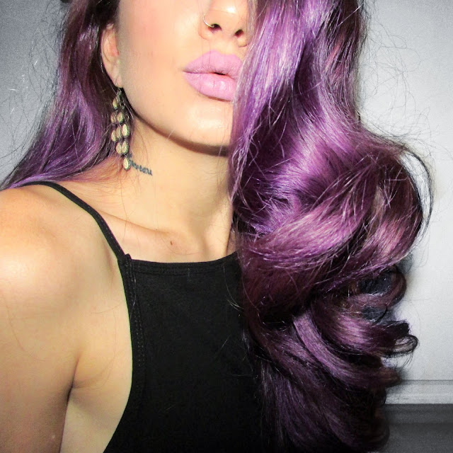 dark to purple hair no bleach