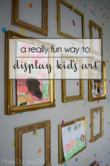 empty frames display kids art