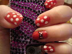 minnie nails mouse inspired