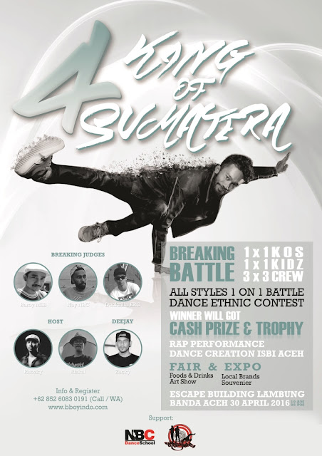 Project : Hip Hop Event Brochure Design - King of Sumatera