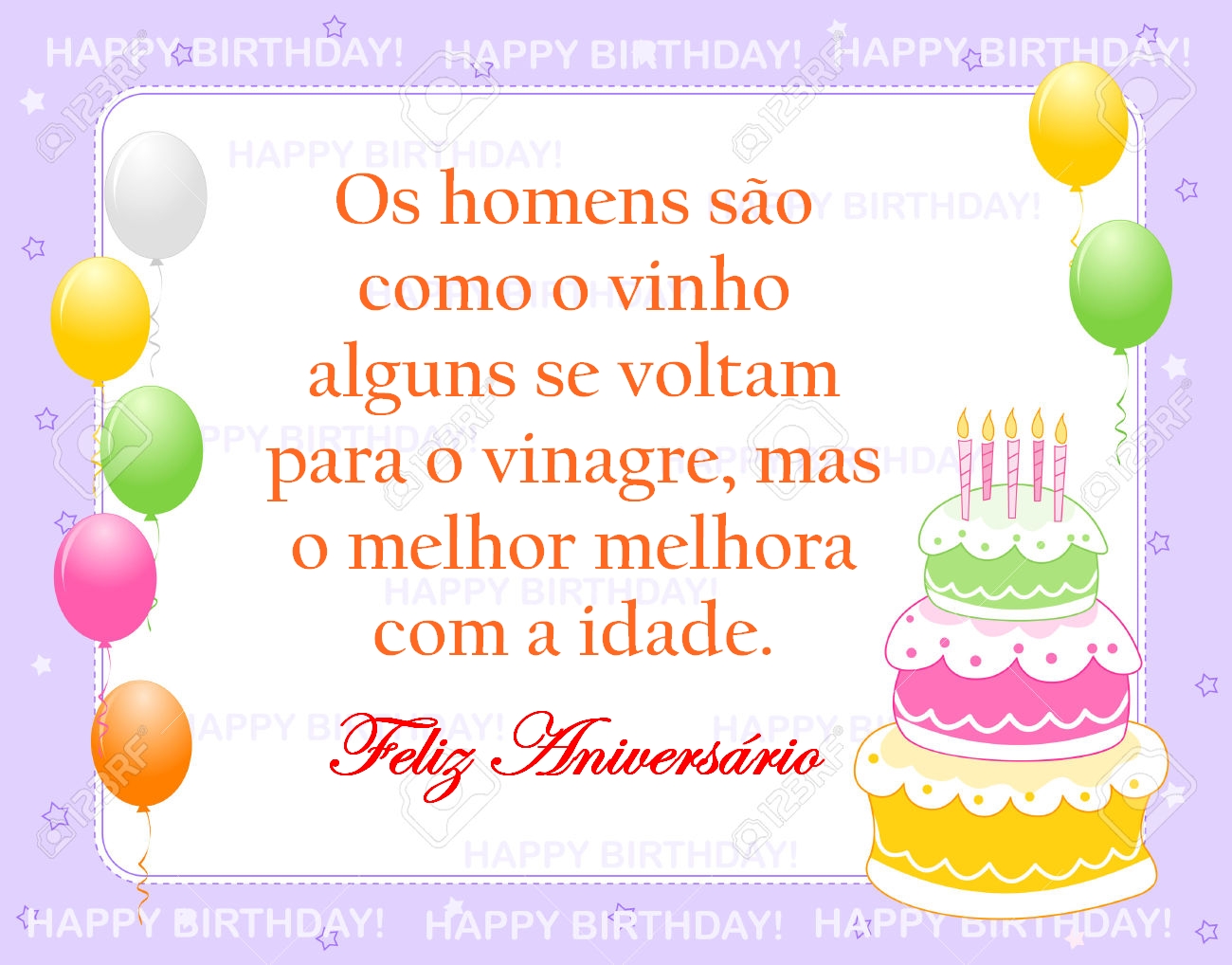 cartao de aniversario para homem