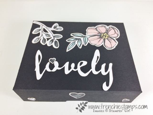 Box for Greeting Cards, 12 cards and envelop will fit in this box, Frenchie Live, Stampin'Up!