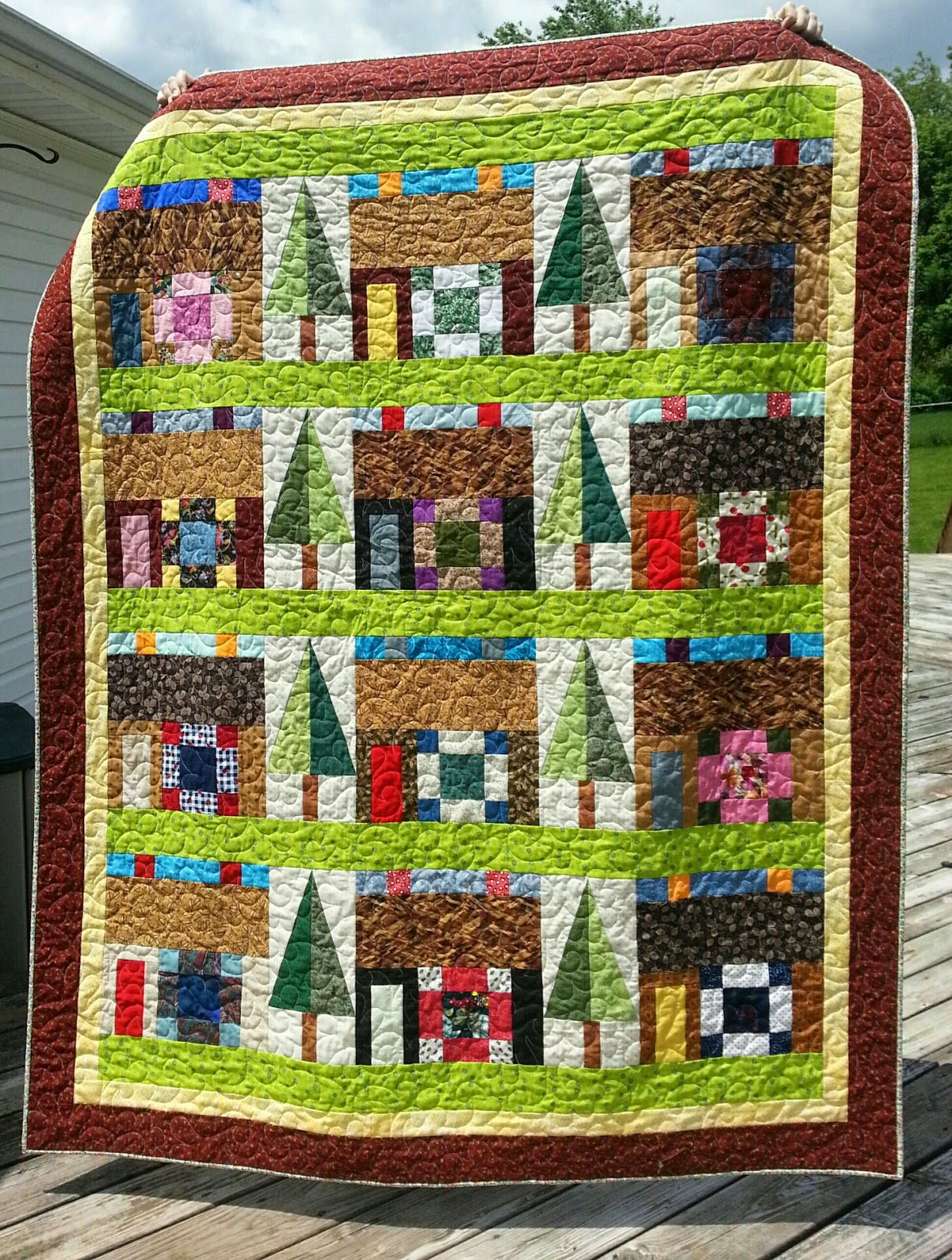 Quilt and Sew Forever Free Instructions for my Quilt Neighbors Lap Quilt