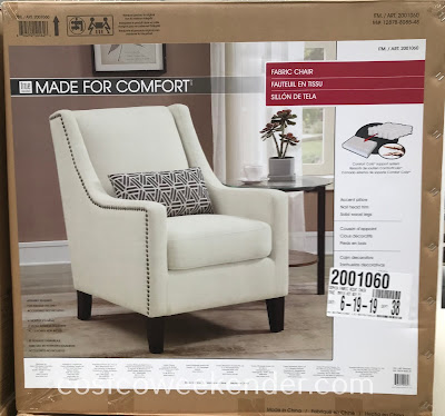 Costco 20001060 - True Innovations Sophia Fabric Accent Chair: great for any living room or family room
