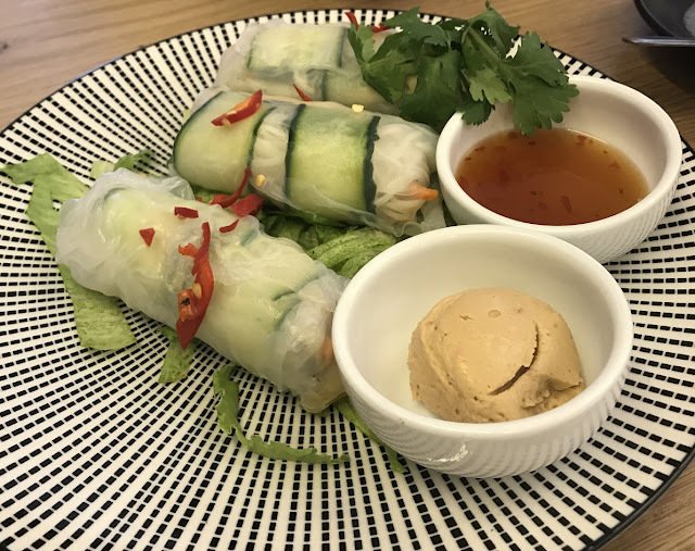 Drugstore Espresso, South Yarra, breakfast rice paper rolls