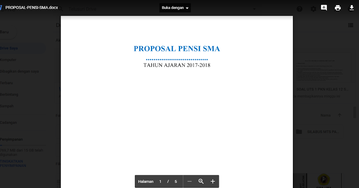 Contoh Proposal Pentas Seni Musik SMA, MA, SMK Terbaru