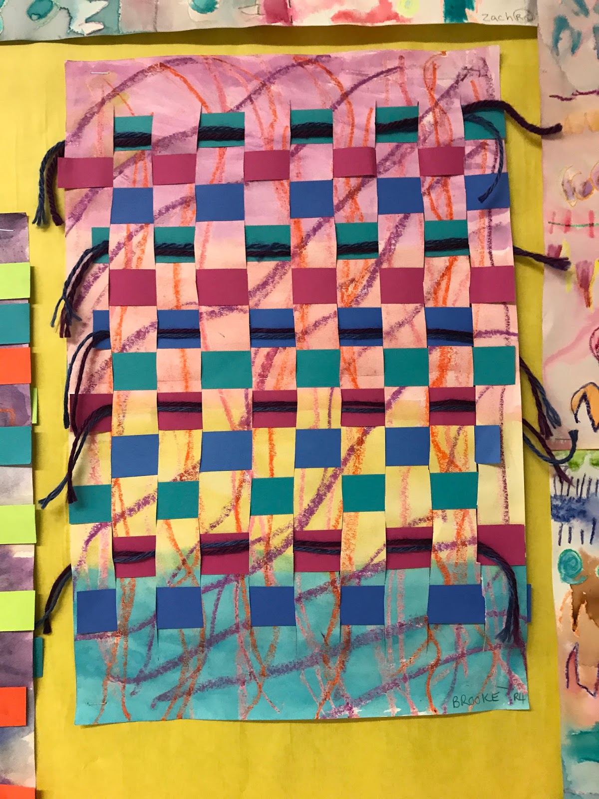 Harrington Art Class, Chelmsford: First Grade Line Exploration