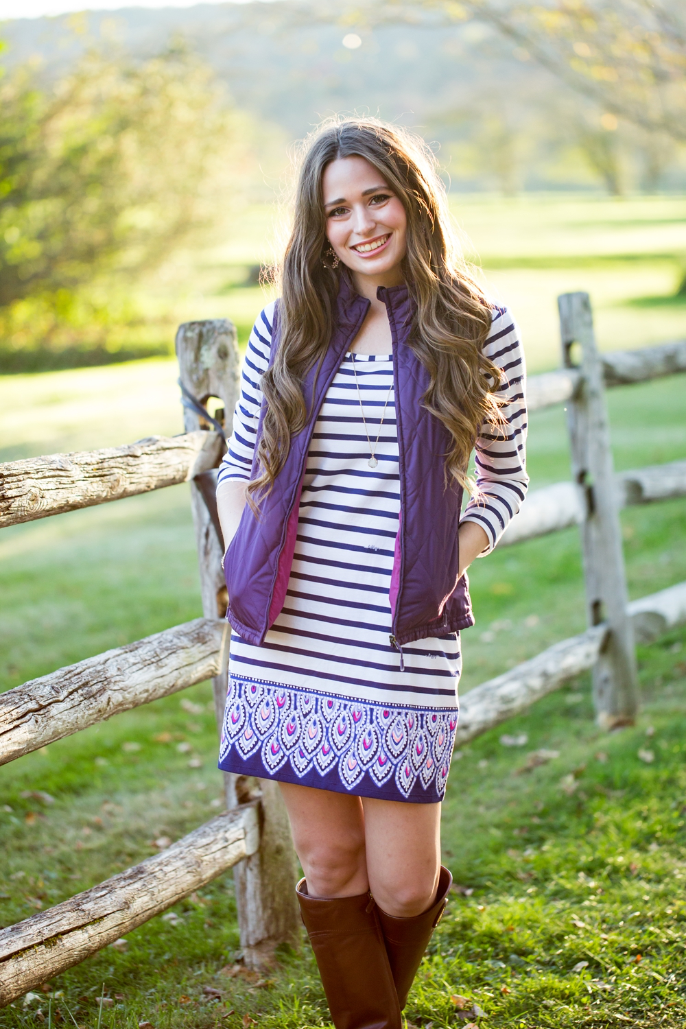 lilly pulitzer blue and white striped dress