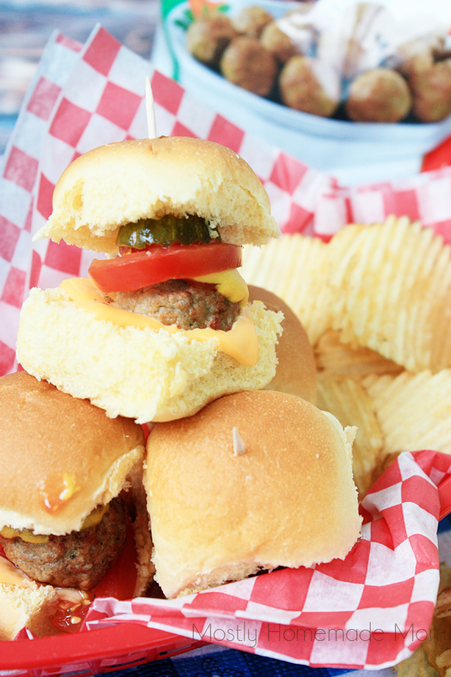 Meatball Cheeseburger Bites Mostly Homemade Mom