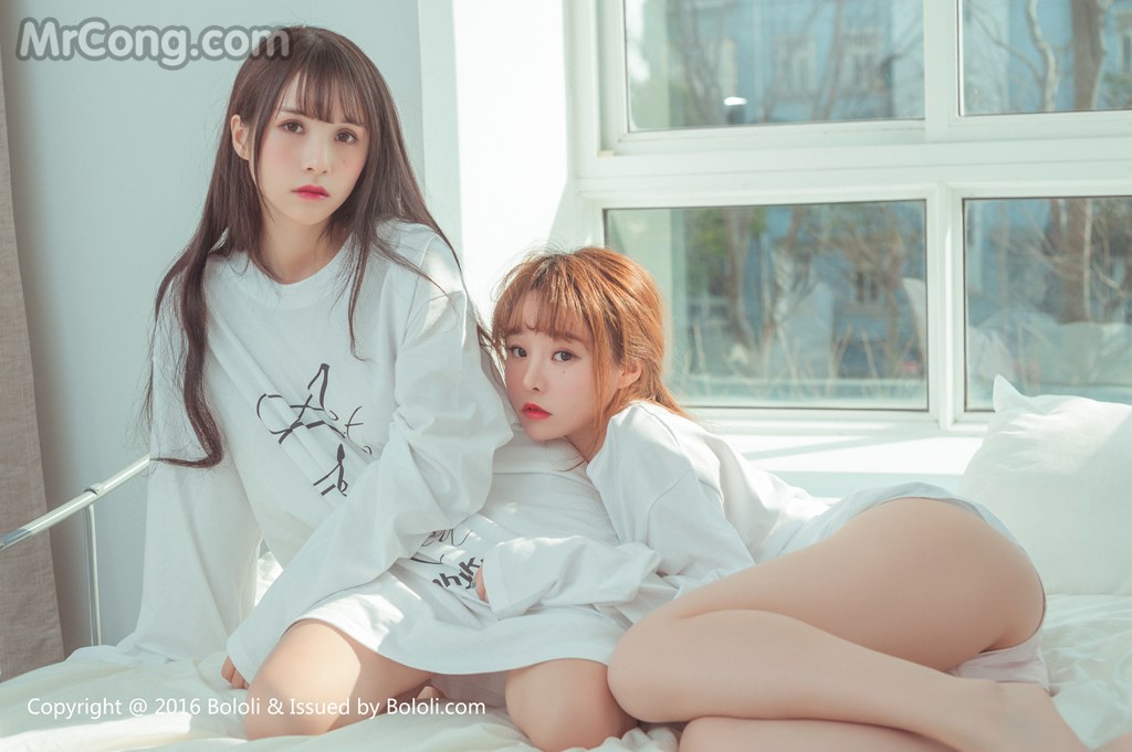 BoLoli 2017-04-07 Vol.042: Models Xia Mei Jiang (夏 美 酱) and Liu You Qi Sevenbaby (柳 侑 绮 Sevenbaby) (51 photos) photo 3-6