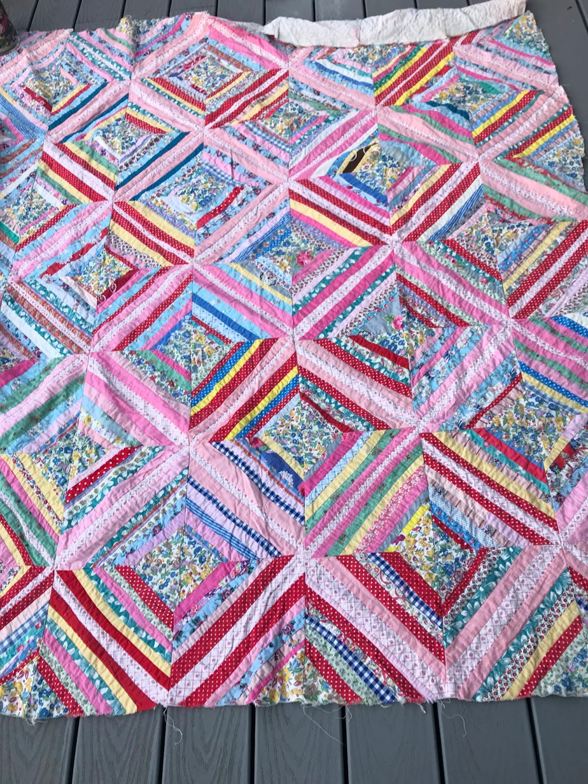 String Quilt Hand quilted