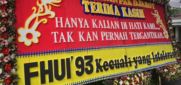 Polri Didesak Investigasi "Karangan Bunga FHUI 93 untuk Ahok" yang Pecah Belah Bangsa