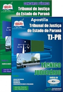 Apostila do Tribunal de Justiça do PR Técnico Judiciário, para concurso TJ/PR 2017 Apostila concurso TJ-PR - Impressa 2017 - Técnico Judiciário (Grátis Vídeo-Aula TJPR)
