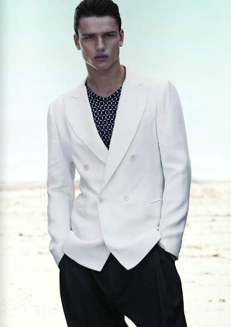 KULT Model Agency: Simon Nessman for GIORGIO ARMANI S/S 2012
