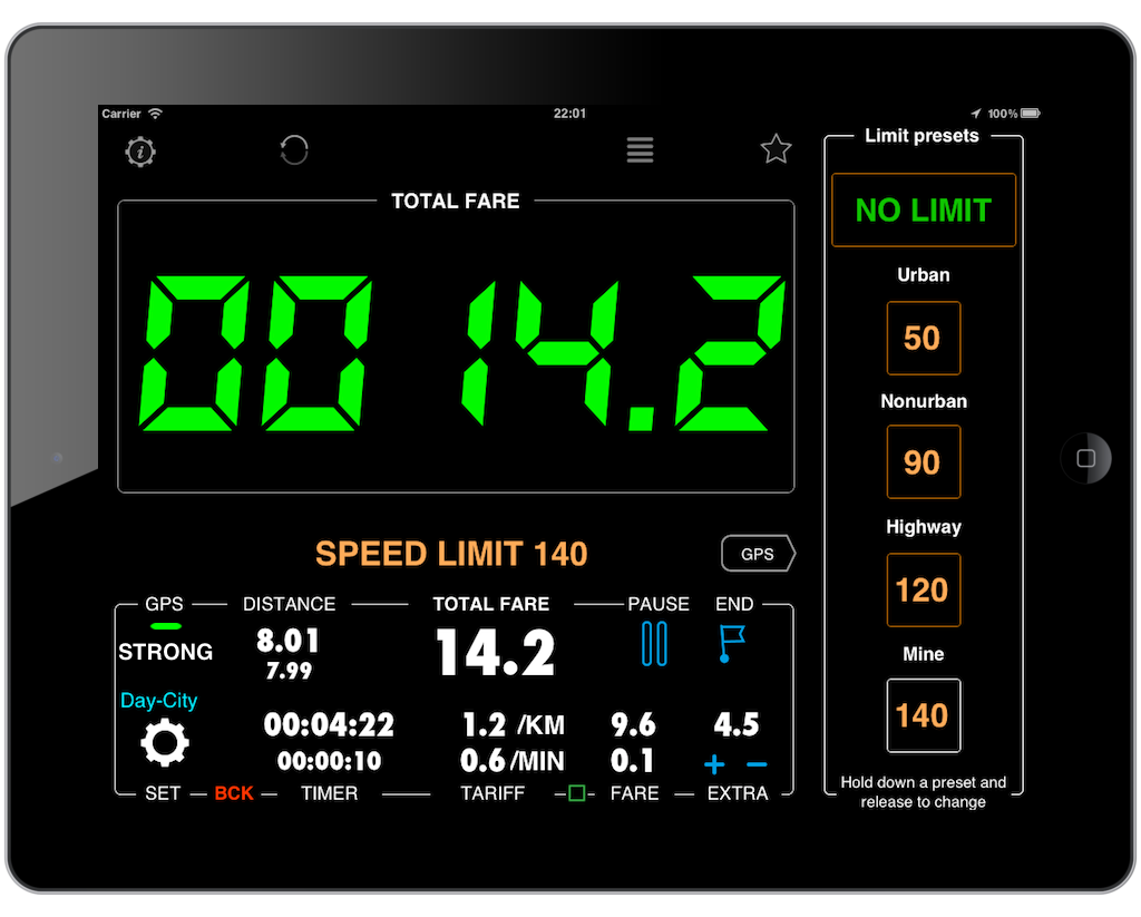 Hick Email schrijven interieur Blocoware iPhone and iPad Apps: iPad and iPhone Taximeter - User Manual is  now ready!