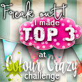 4 x Colour Crazy Craft Challenge Top 3