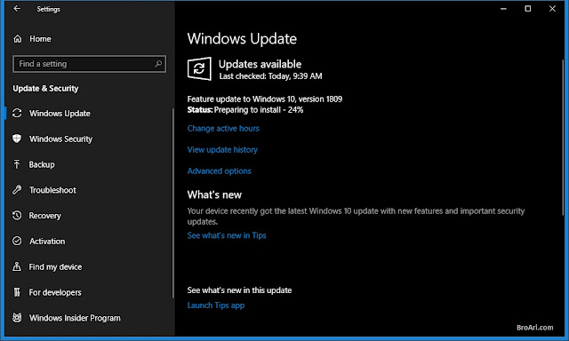 Cara Update dan Fitur Baru Windows 10 Versi 1809 Oktober 2018