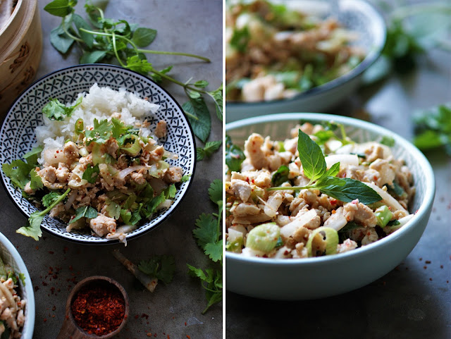 Laab Gai - Thailändischer Hähnchensalat