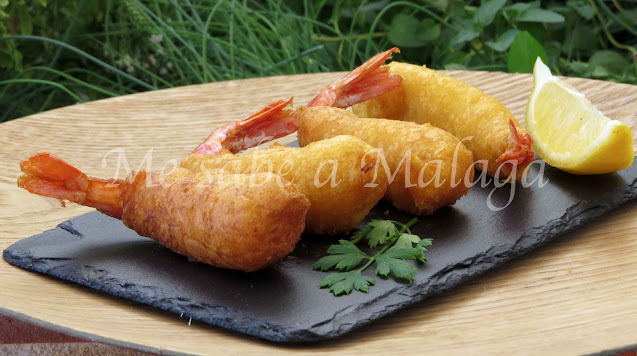 receta malagueña de gambas rebozadas